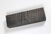 Knife Blank Ash curly anthracite...