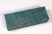 Knife Blank Ash curly blue stabi...