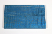 Messergriffschalen Riegelahorn blau stabilisiert - Stabi2763