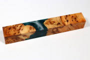 Pen Blank Hybridwood Eibe Maser stabilisiert - HybrWo3986