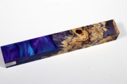 Pen Blank Hybridwood Eschenahorn Maser violett stabilisiert - HybrWo3558