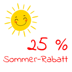 Große Sommer Rabattaktion - 25% auf ALLES!