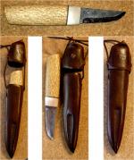 Nordisches Neckknife von PO Söderström - Karelische Maserbirke