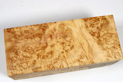 Block Maple Burl stabilized 165x70x60mm - Stabi3847