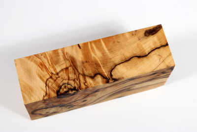 Block Horse Chestnut Burl spalted stabilized 125x63x38mm - Stabi2806