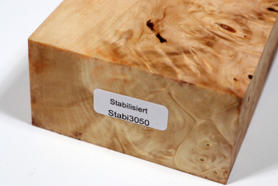 Block Horse Chestnut Burl stabilized  112x70x36mm - Stabi3050