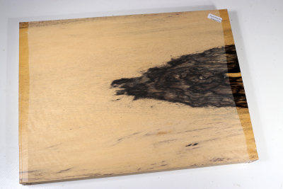 Bohlenabschnitt schwarz-weißes Ebenholz 360x265x33mm - Sweben0710