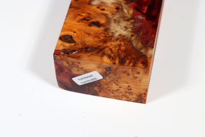 Box Mod Blank Hybridwood Yew Burl - HybrWo3650