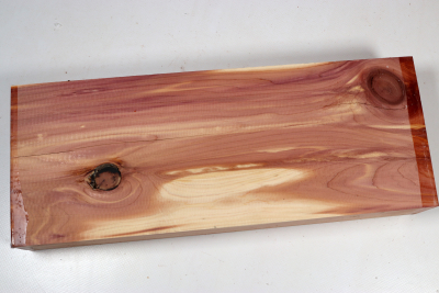 Board Eastern Red Cedar 355x140x50mm - Zed0379