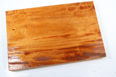 Brettabschnitt Honduras Mahagoni / Swietenia curly 315x205x50mm - Swiet0147