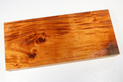 Brettabschnitt Honduras Mahagoni / Swietenia curly 415x185x50mm - Swiet0150