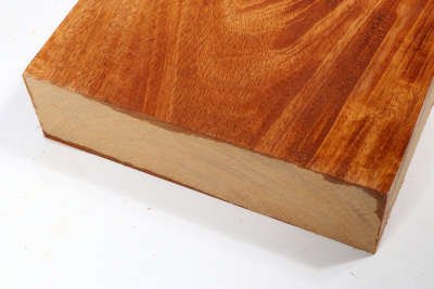 Brettabschnitt Honduras Mahagoni / Swietenia curly 415x185x50mm - Swiet0150