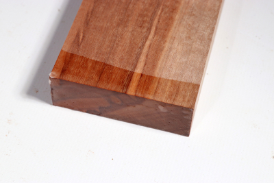 Brettabschnitt Makore 390x83x25mm - Mako0044