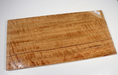 Brettabschnitt Marri, Red Gum curly 385x190x20mm - Marri0178