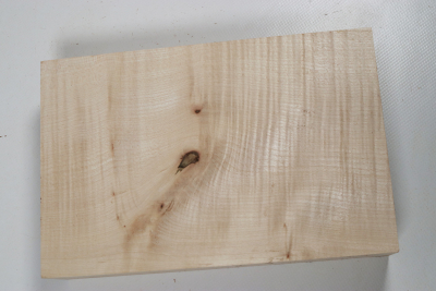 Board Curly Maple 220x145x48mm - RieAh0303