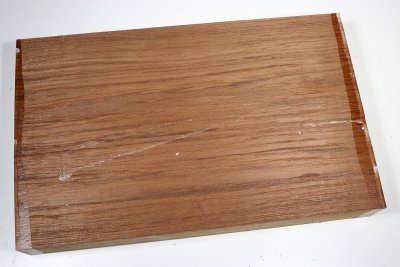 Brettabschnitt Teak 375x235x48mm - Teak0072