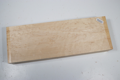 Brettabschnitt Vogelaugenahorn 325x115x50mm - VogAug0461