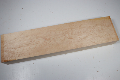 Brettabschnitt Vogelaugenahorn 430x105x50mm - VogAug0464