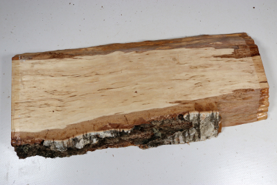 Brettabschnitt karelische Maserbirke  35x150x28mm - KarMB2971
