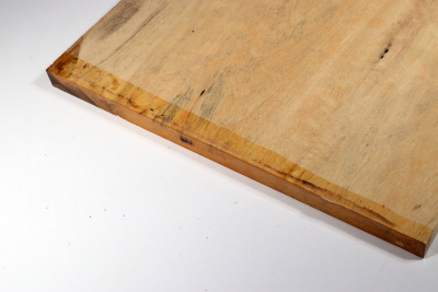 Brettabschnitt schwarz-weisses Ebenholz 355x295x17mm - Sweben0574