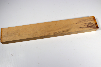 Brettabschnitt schwarz-weisses Ebenholz 385x57x26mm - Sweben0739
