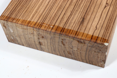Drechselklotz Zebrano 200x200x75mm - Zebr0740