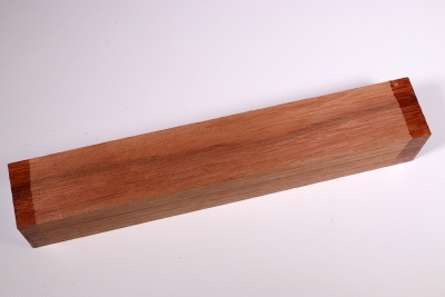 Square Ebiara, red Zebrawood 305x50x50mm