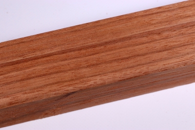 Square Ebiara, red Zebrawood 305x50x50mm