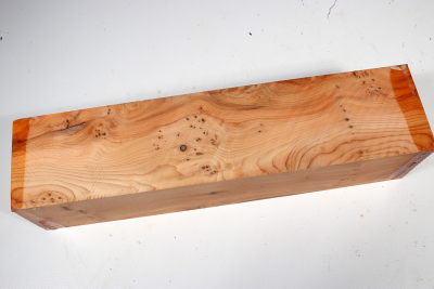 Square Yew Burl 305x70x70mm - Eib1463