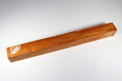 Square Honduran Mahogany / Swietenia curly 405x40x40mm - Swiet0104