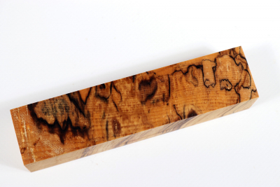 Square Horse Chestnut spalted stabilized 125x30x30mm - Stabi2809