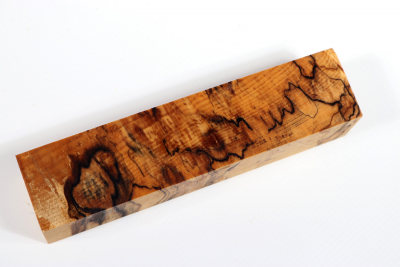 Square Horse Chestnut spalted stabilized 125x30x30mm - Stabi2809