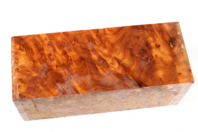 Square Thuya Burl 197x78x78mm - ThujM1027