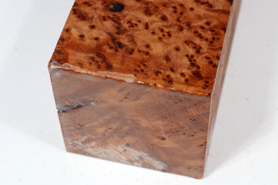 Square Thuya Burl 197x78x78mm - ThujM1027