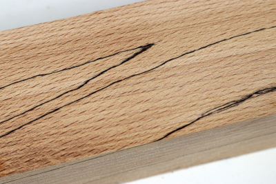 Square Beech spalted 305x50x50mm - GestBu0413