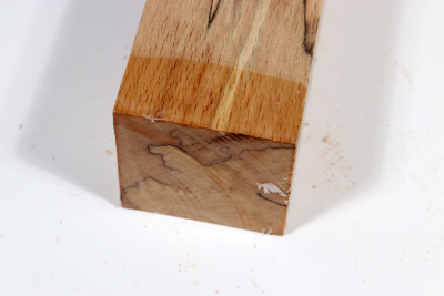 Square Beech spalted 305x50x50mm - GestBu0538