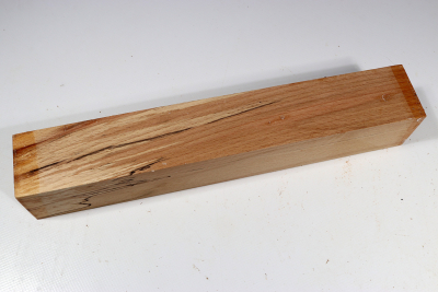 Square Beech spalted 305x50x50mm - GestBu0540