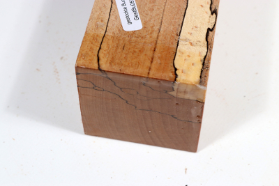 Square Beech spalted 305x65x65mm - GestBu0528