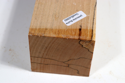 Square Beech spalted 350x65x65mm - GestBu0554