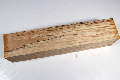 Square Beech spalted 305x65x65mm - GestBu0561