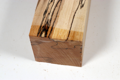 Square Beech spalted 305x65x65mm - GestBu0651