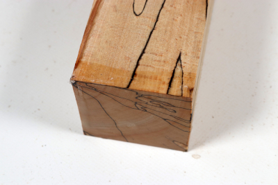Square Beech spalted 305x65x65mm - GestBu0652