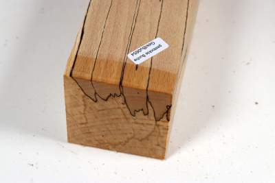 Square Beech spalted 305x65x65mm - GestBu0654