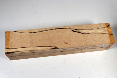 Square Beech spalted 305x65x65mm - GestBu0655