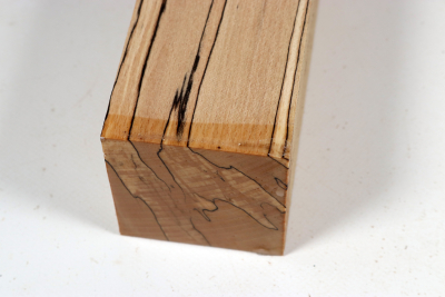 Square Beech spalted 305x65x65mm - GestBu0655