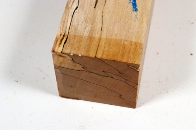 Square Beech spalted 305x65x65mm - GestBu0657
