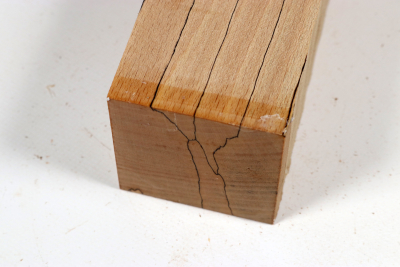 Square Beech spalted 305x65x65mm - GestBu0662