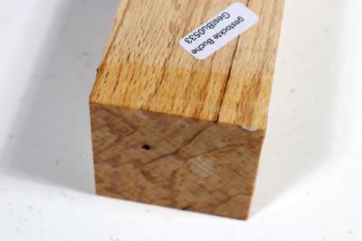 Square Beech spalted 390x50x50mm - GestBu0533