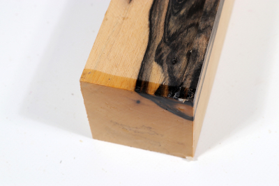 Kantel schwarz-weisses Ebenholz 180x60x60mm - Sweben0746
