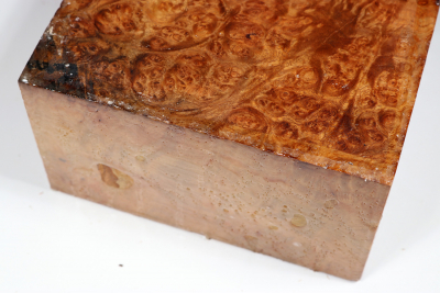 Block Amboyna Burl 150x145x82mm  - AmboM0731